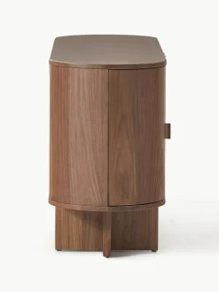 Houten dressoir Zumi met afgeronde hoeken