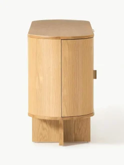 Houten dressoir Zumi met afgeronde hoeken
