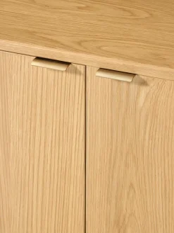 Houten dressoir Zumi met afgeronde hoeken