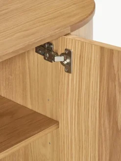 Houten dressoir Zumi met afgeronde hoeken