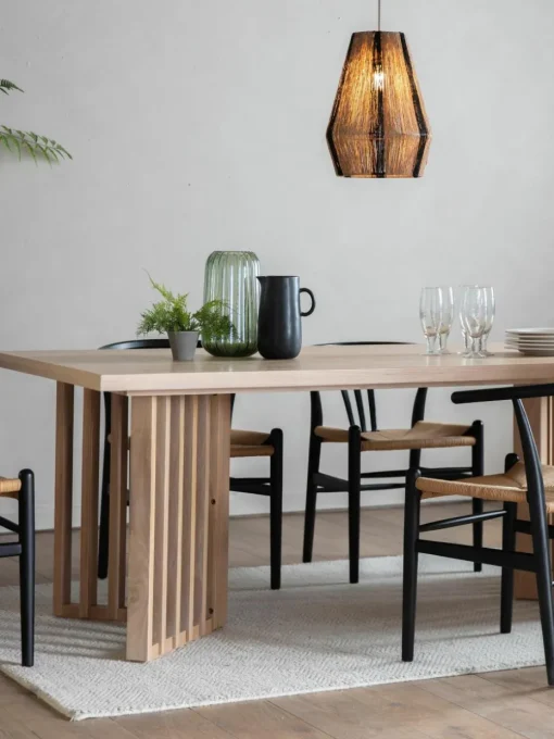 Houten eettafel Okayama, 200 x 100 cm