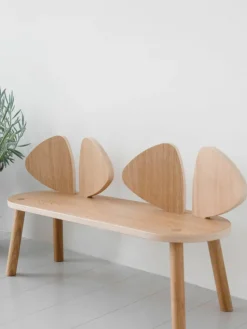 Houten kinderbank Mouse