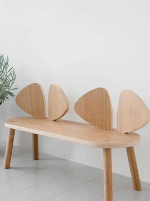 Houten kinderbank Mouse