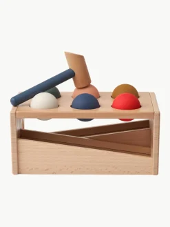 Houten klopspeelgoedset Bartelemy van beukenhout, 8-delig