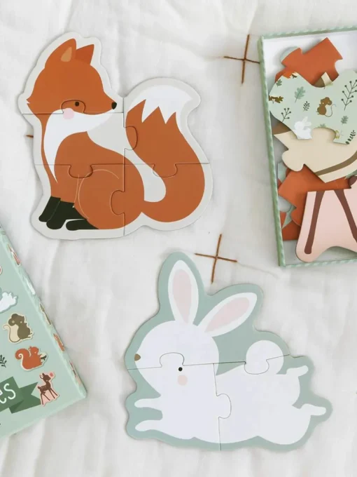 Houten puzzels Forest Friends