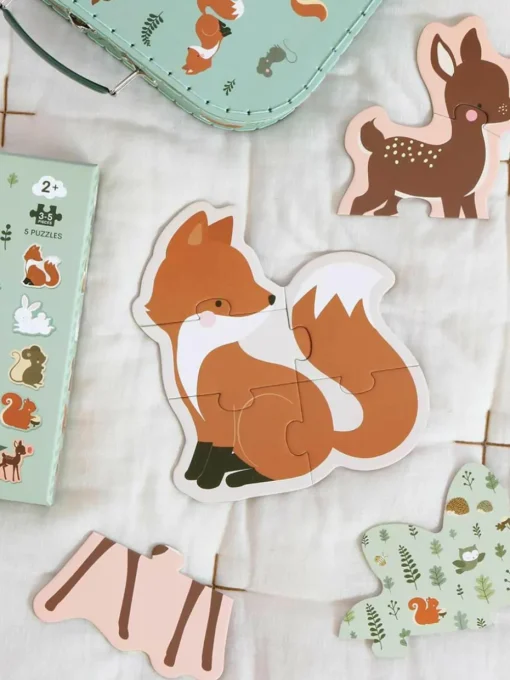Houten puzzels Forest Friends