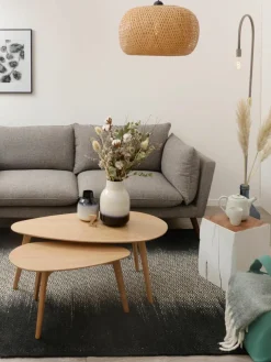 Houten salontafels Bloom, set van 2