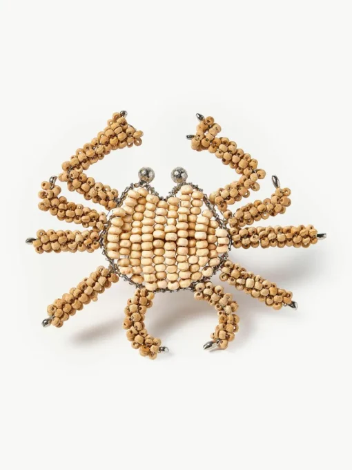 Houten servetringen Crab, 2 stuks
