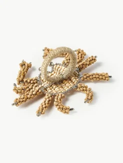 Houten servetringen Crab, 2 stuks