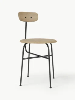 Houten stoel Afteroom met metalen frame