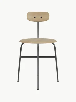 Houten stoel Afteroom met metalen frame