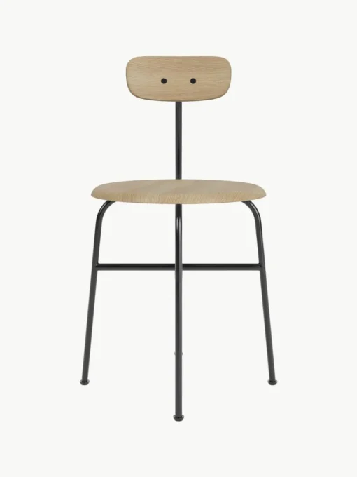 Houten stoel Afteroom met metalen frame