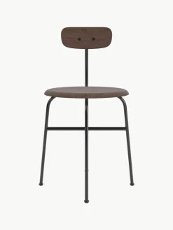 Houten stoel Afteroom met metalen frame