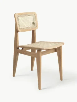 Houten stoel C-Chair van eikenhout met Weens vlechtwerk