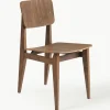 Houten stoel C-Chair van walnoothout