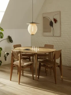 Houten stoel C-Chair van walnoothout