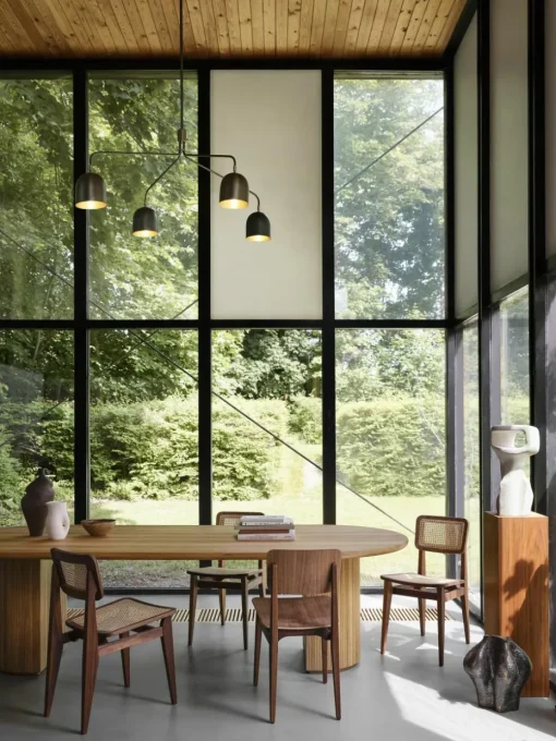 Houten stoel C-Chair van walnoothout