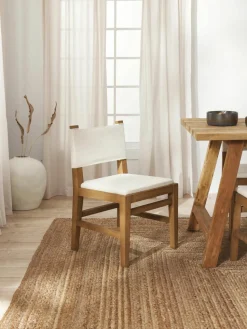 Houten stoel Liano met vulling