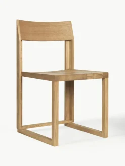 Houten stoel Outline van eikenhout