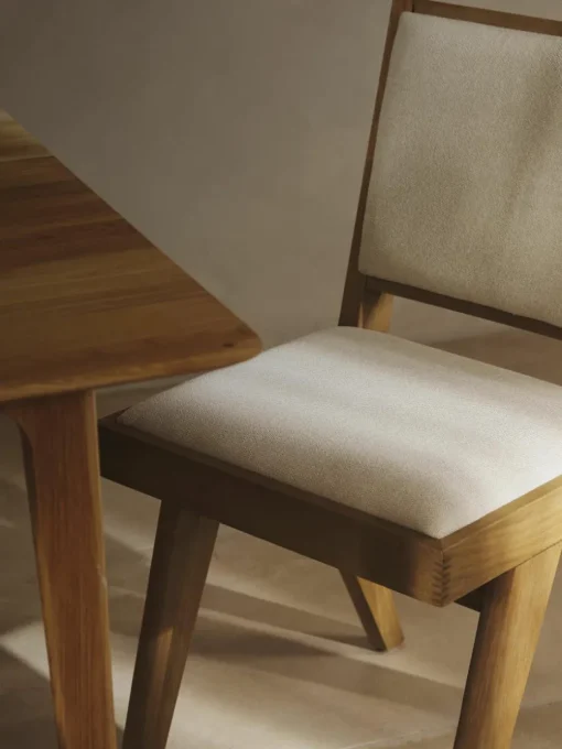 Houten stoel Sissi met vulling