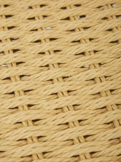 Houten stoelen Danny met rotan zitvlak, 2 stuks