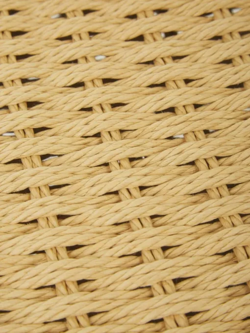 Houten stoelen Danny met rotan zitvlak, 2 stuks