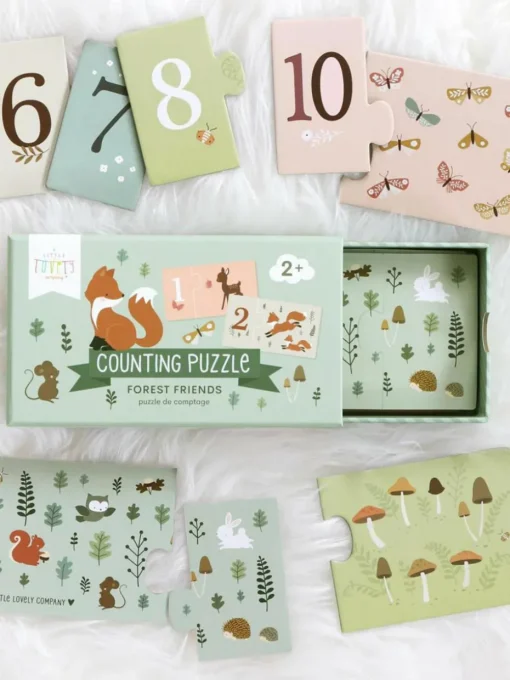 Houten telpuzzel Forest Friends