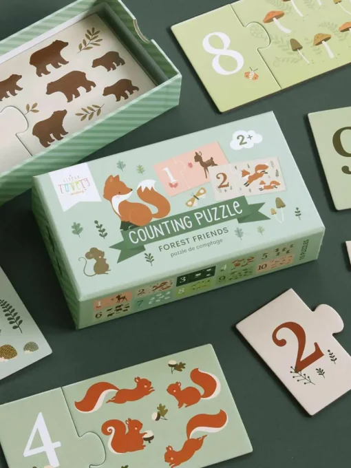 Houten telpuzzel Forest Friends