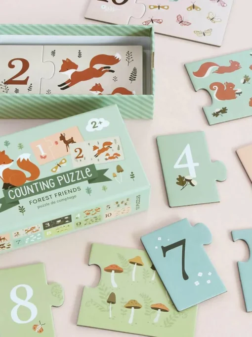 Houten telpuzzel Forest Friends