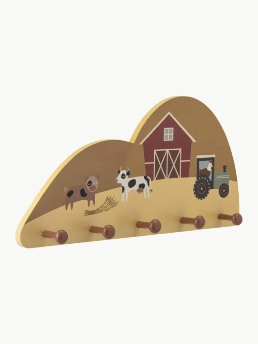 Houten wandkapstok Billy