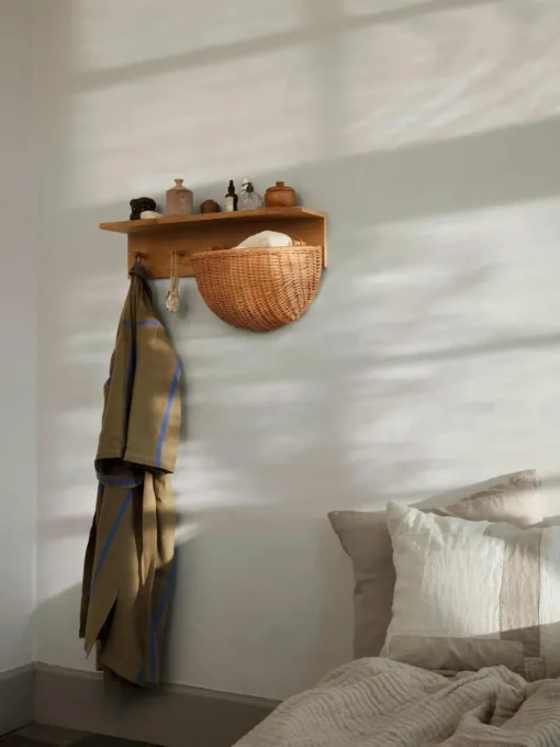 Houten wandkapstok Place, B 75 cm