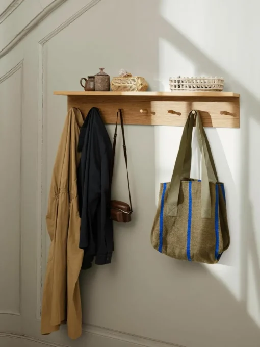 Houten wandkapstok Place, B 105 cm