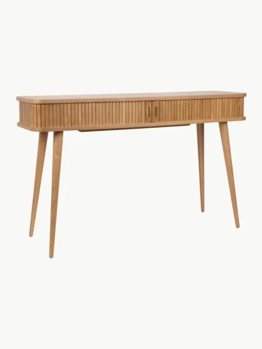 Houten wandtafel Barbier met geribde voorkant