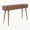Houten wandtafel Barbier met geribde voorkant