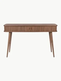 Houten wandtafel Barbier met geribde voorkant