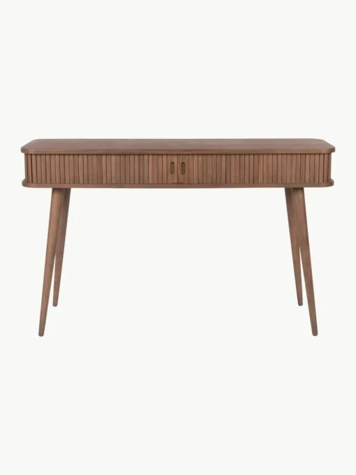 Houten wandtafel Barbier met geribde voorkant