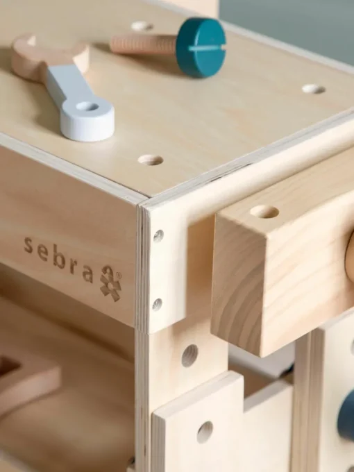 Houten werkbank Woodland, in hoogte verstelbaar
