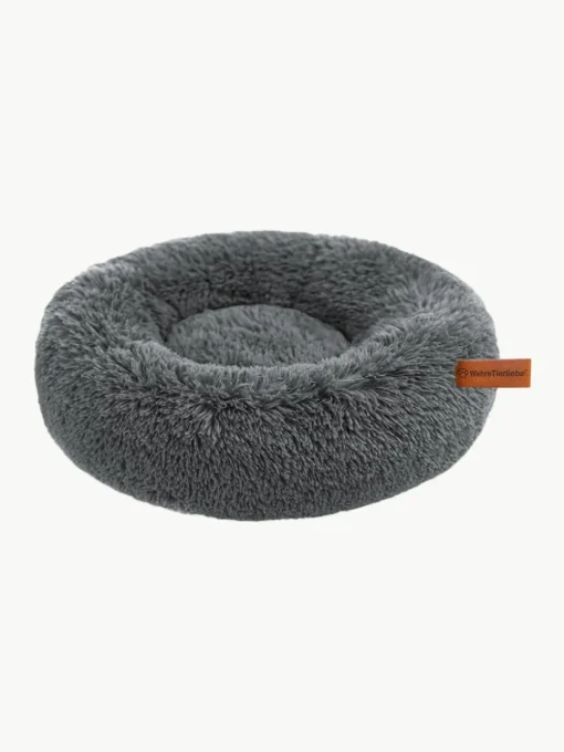 Huisdierbed Fluffy van teddy stof, in verschillende formaten
