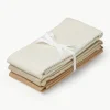 Hydrofiel doek Camel van biokatoen, 3-delig