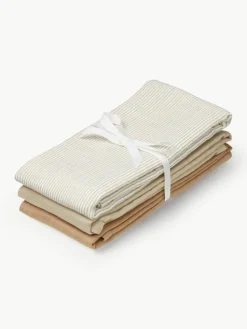 Hydrofiel doek Camel van biokatoen, 3-delig
