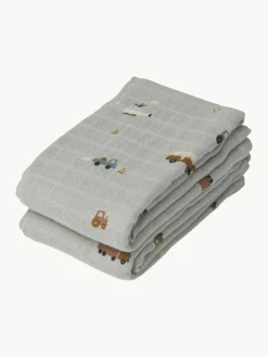Hydrofiel doek Lewis van biokatoen, 2 stuks