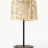 In- & outdoor Solar LED-Lamp Kyra met rotan kap