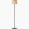 In- & outdoor Solar LED-Lamp Kyra met rotan kap