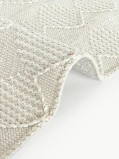 In- & outdoor vloerkleed Barcelona met hoog-laag structuur