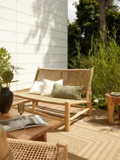 In- & outdoor vloerkleed Limonero in jute look