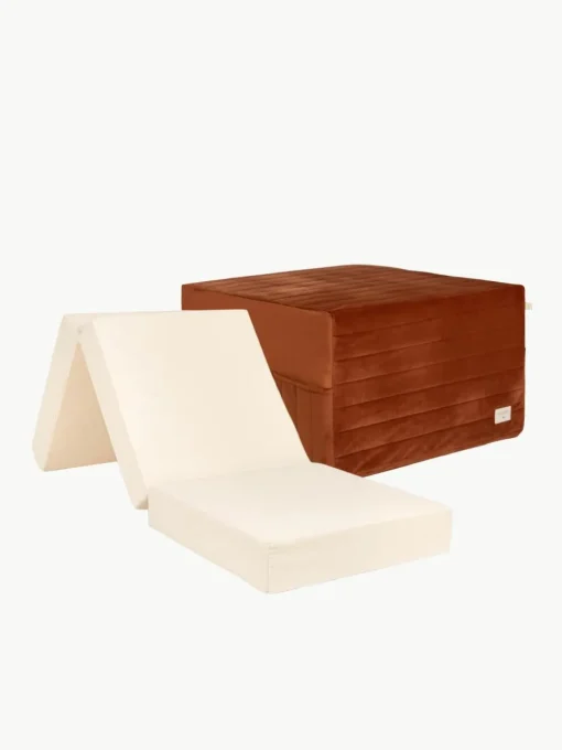 3in1 fluwelen slaapmatras, zitzak en speeltafel Sleepover