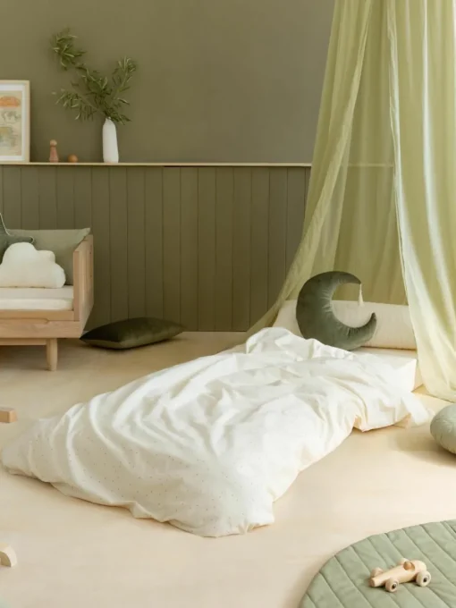 3in1 fluwelen slaapmatras, zitzak en speeltafel Sleepover