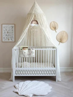In hoogte verstelbaar babybedje Harlequin, 60 x 120 cm