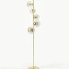 Industriële vloerlamp Casey van glas
