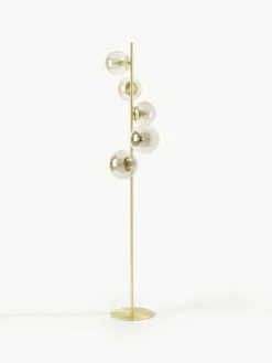 Industriële vloerlamp Casey van glas